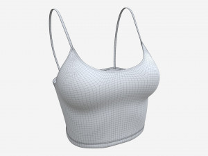 Fitness top for women light 3D-Modell