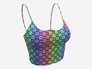 Fitness top for women light 3D-Modell