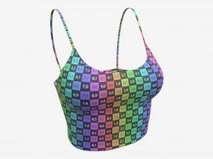 Fitness top for women light 3D Model