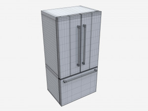 Fridge-freezer Bosch KFF96PIEP 3D 模型