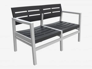 Garden bench Surabaya 3D Model