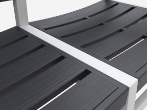 Garden bench Surabaya 3D Model