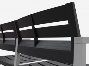 Garden bench Surabaya 3D Model