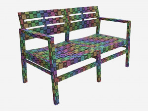 Garden bench Surabaya 3D Model