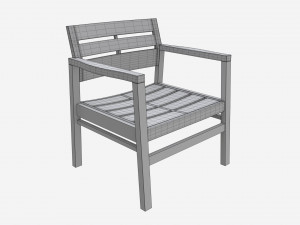 Garden chair Surabaya 3D 模型