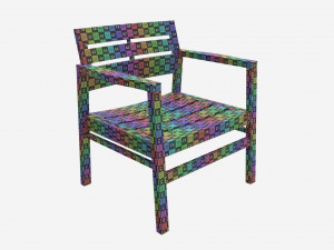 Garden chair Surabaya 3D 模型