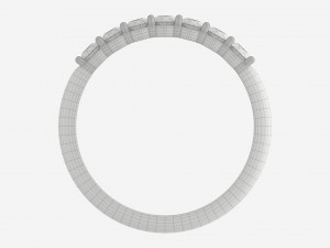 Gold Diamond Ring Jewelry 01 3D Модель