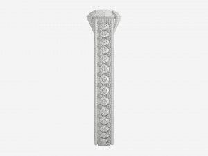 Gold Diamond Ring Jewelry 02 3D Model