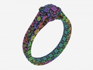 Gold Diamond Ring Jewelry 02 3D Model