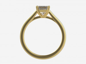 Gold Diamond Ring Jewelry 04 3D 模型