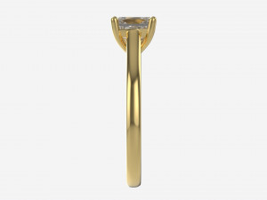Gold Diamond Ring Jewelry 04 3D 模型
