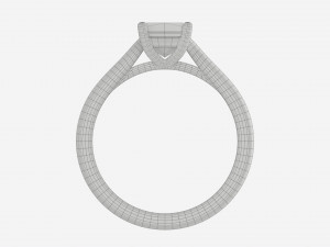 Gold Diamond Ring Jewelry 04 3D 模型