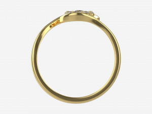 Gold Diamond Ring Jewelry 05 Modello 3D