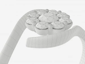 Gold Diamond Ring Jewelry 05 3D Model