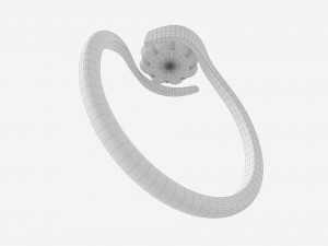 Gold Diamond Ring Jewelry 05 Modello 3D