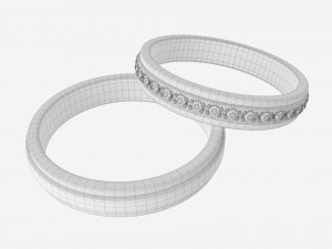 Gold Diamond Ring Jewelry 08 Modelo 3D