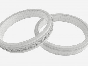 Gold Diamond Ring Jewelry 08 Modelo 3D