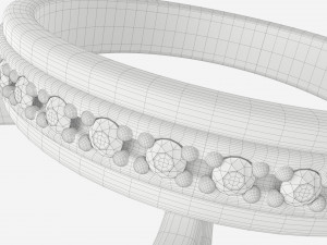 Gold Diamond Ring Jewelry 08 Modelo 3D
