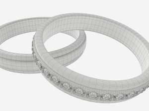 Gold Diamond Ring Jewelry 08 Modelo 3D
