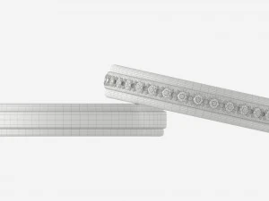 골드 다이아몬드 반지 주얼리 08 3D 모델