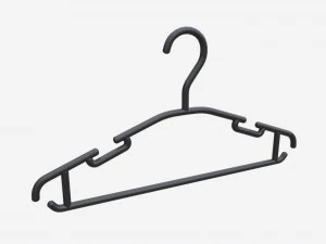 कपड़े प्लास्टिक के लिए हैंगर 01 3D मॉडल