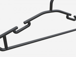 Hanger For Clothes Plastic 01 Modèle 3D