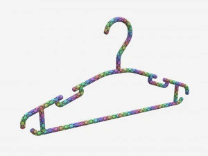 Hanger For Clothes Plastic 01 3D Model