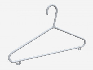 Hanger For Clothes Plastic 02 3D Model