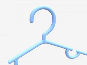 Hanger For Clothes Plastic 03 3D Model