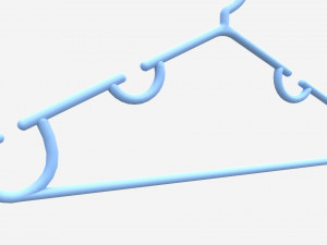 Hanger For Clothes Plastic 03 Modello 3D