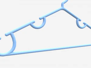 Hanger For Clothes Plastic 03 3D Model
