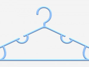 Hanger For Clothes Plastic 03 Modello 3D