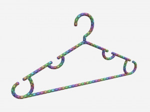 Hanger For Clothes Plastic 03 Modello 3D