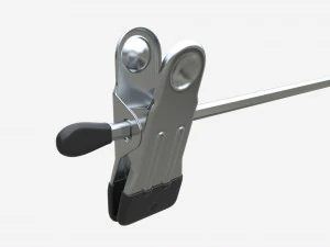 Hanger For Clothes Stainless Steel 3D Model