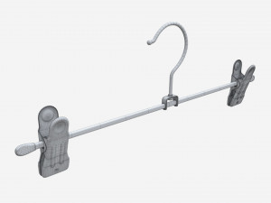 Hanger For Clothes Stainless Steel Modelo 3D