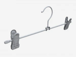 Hanger For Clothes Stainless Steel 3D Model