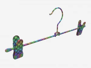 Hanger For Clothes Stainless Steel 3D Model