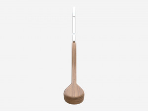Hanger For Clothes Wooden 01 Dark Modèle 3D