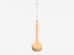 Hanger For Clothes Wooden 01 Light 3D Model