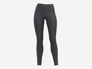 High Waisted Leggings for Women Black 3D 모델