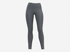 High Waisted Leggings for Women Gray 3Dモデル