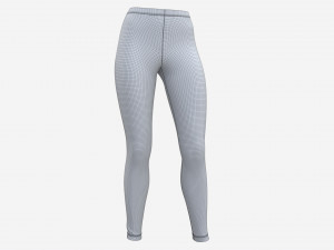 High Waisted Leggings for Women Gray 3Dモデル