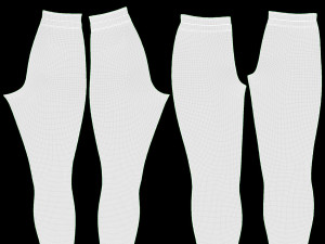 High Waisted Leggings for Women Gray 3Dモデル