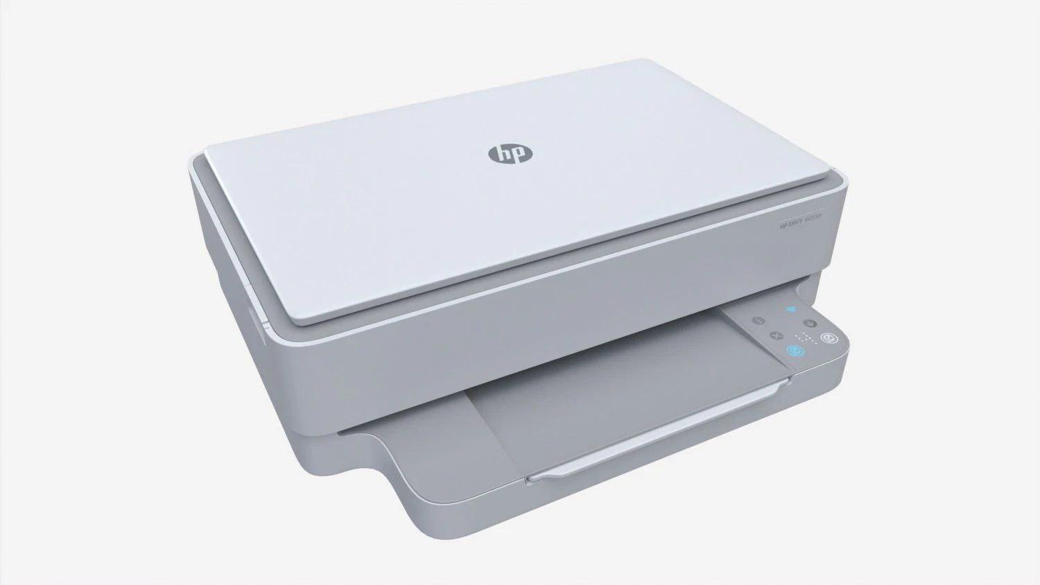 HP Envy 6055e All-in-One Printer 3D Model .c4d .max .obj .3ds .fbx .stl .blend 