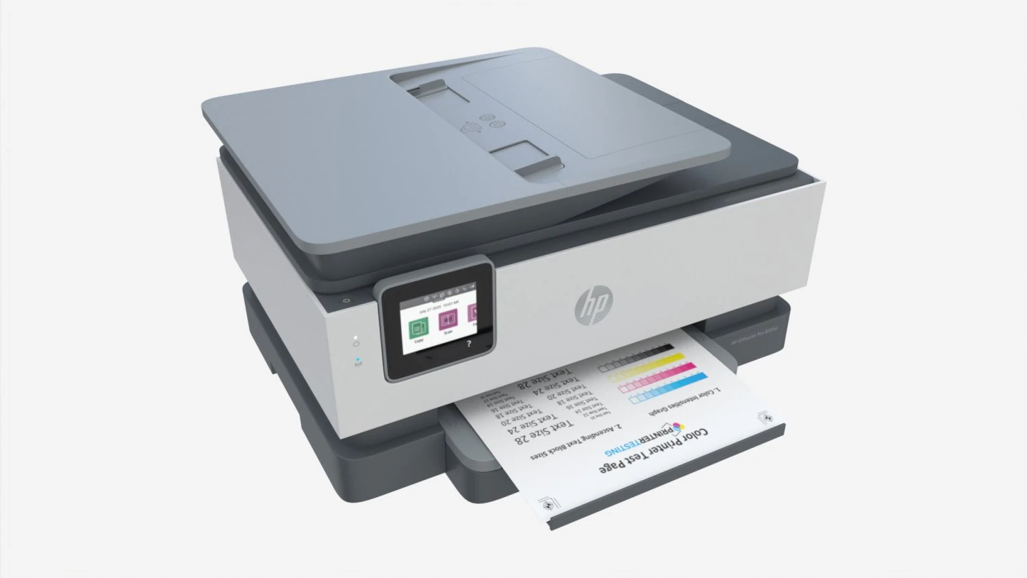 HP OfficeJet Pro 8035e All-in-One Printer 3D Model .c4d .max .obj .3ds .fbx .stl .blend 