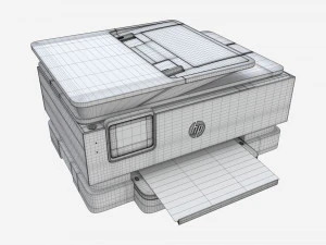 HP OfficeJet Pro 8035e All-in-One Printer 3D Model
