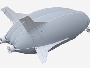 Hybrid Air Vehicle Airlander 3D Модель