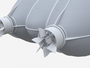 Hybrid Air Vehicle Airlander 3D Модель