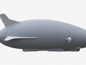 Hybrid Air Vehicle Airlander 3D Модель