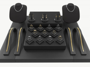 Jewelry store display collection Model 3D